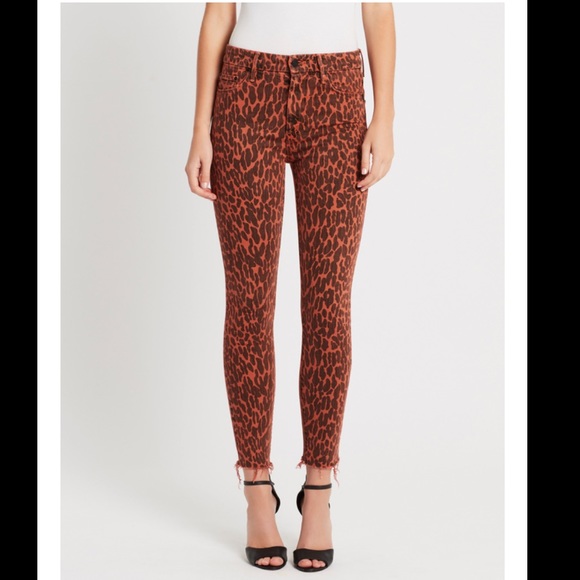 NWT. MOTHER HIGH WAISTED LOOKER ANKLE FRAY JEAN - Picture 1 of 4